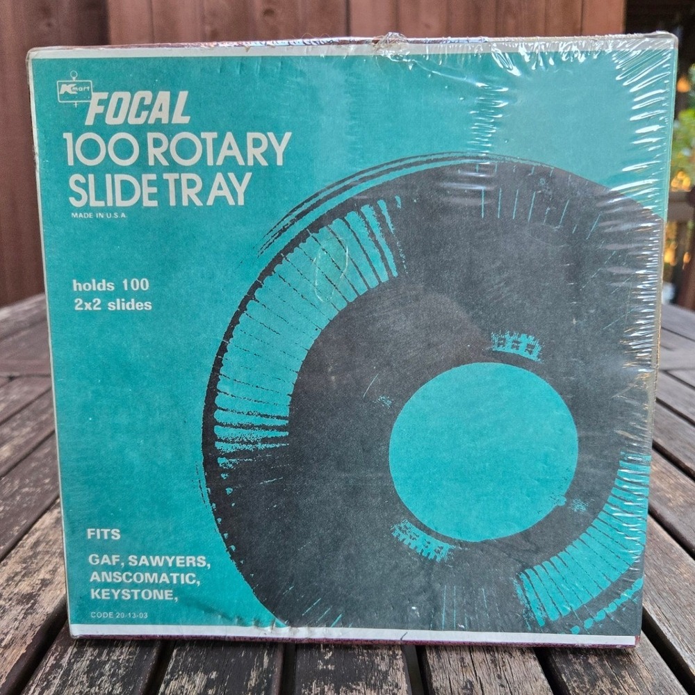 Vintage Focal 100 Rotary Slide Tray GAF Sawyers Keystone New Sealed Box